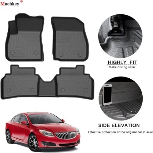 Car Floor Mats For Buick Regal 2011-2017 TPE Non-Slip Foot Pad Waterproof Rubber Carpets Auto Automobile Interior Accessories