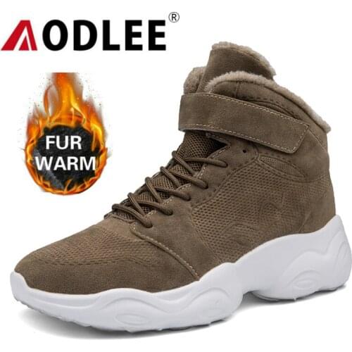 Size46 Winter Mens Boots High Top Fashion Clunky Sneakers for Men Snow Boots Warm Shoes Men Plush Warm Ankle Boots Footwear Male
