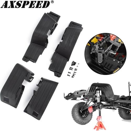 1 set 1/10 Rc car Plastic Front&Rear Mud Flaps Fender for RC Crawler Axial SCX10 II 90046 part Accessories