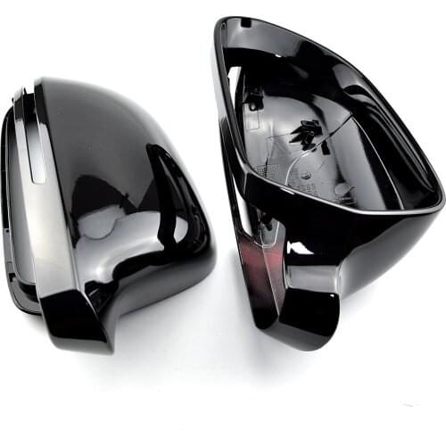 For Audi A4 B8 A6 C6 A5 8T Q3 A3 8P Real Carbon Fiber Mirror Cover Rearview Side Mirror Cap S Line