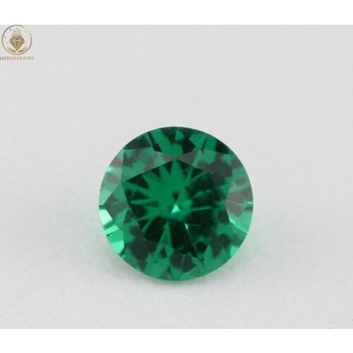 Lucky Star Gems 1mm~3mm Nano Green Gemstone Beads Round Brilliant Cut for Fashion in Style Jewelry Accessories Making