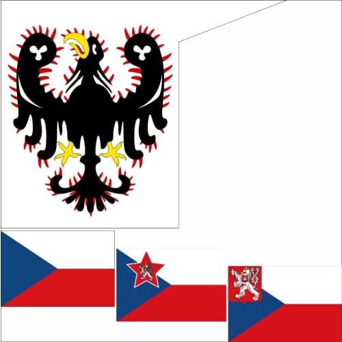 Czech Republic President Army History Flag 3X5FT 100D Polyester Double Stitched High Quality 90X150CMBanner
