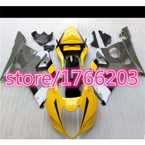 Injection Hey -yellow black for A GSXR1000 03-04 K3 K4 GSXR 1000 R GSXR 1000 03 04 2003 2004 fairing for Suzuki