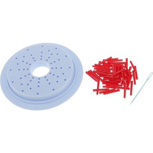 Round Plastic Knitting Loom Flower Pattern Maker Yarn Knit Hobby Loom Knitting Machine Tool