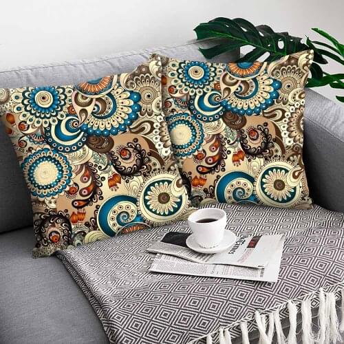 Fashion Nation Bohemian cushion cover Home Decoration Pillowcase sofa decorative pillow Geometric Pattern Mandala Flower Cover