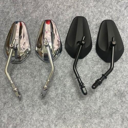 Motorcycle Universal Rear View Side Mirrors For Harley Road King Touring XL883 Sportster 1200 XL1200C Fatboy Dyna Softail 8MM