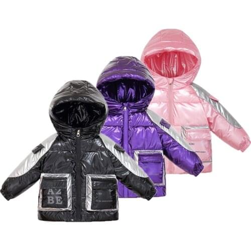 2021New Children Winter Coat New Kids Parkas Girl Snowsuit Hooded Thicken Warm Baby Boys Jacket Outer Wear 2-8 Year