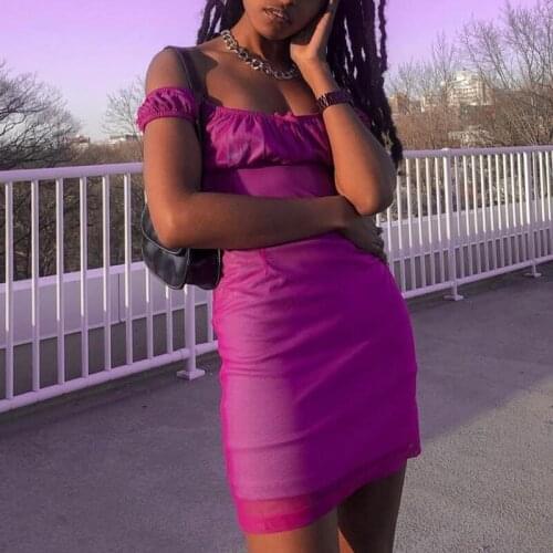 Floral Bodycon Mini Dress Sheer Mesh Cute Bow Scoop Neck Skinny-fit Harajuku Aesthetic E-Girls Outfit Linger Dress