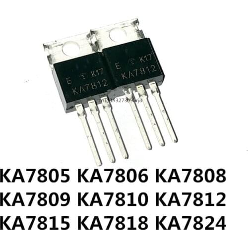 Original 5pcs/ KA7805 KA7806 KA7808 KA7809 KA7810 KA7812 KA7815 KA7818 KA7824 TO-220
