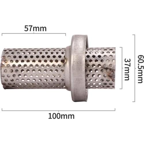 60.5X100mm Removable DB Killer Motorcycle Muffler Stainless Steel Silencer Pipe Universal Catalyst for Exhaust Pipe Adjust Sound
