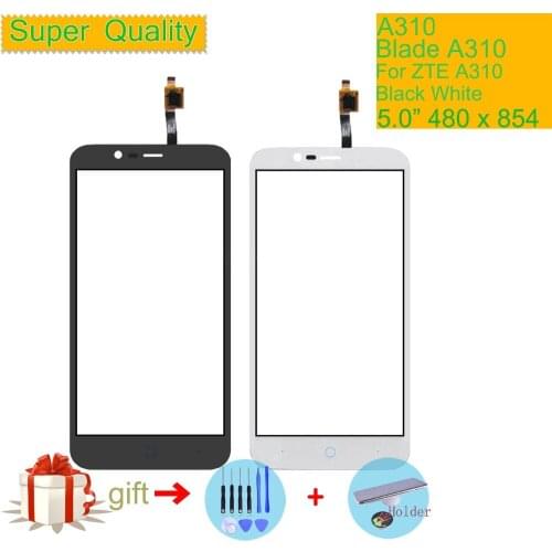 Touch Screen Digitizer For ZTE Blade A310 A 310 Touch Panel Touchscreen Lens Front Glass Sensor NO LCD A310 Replacement