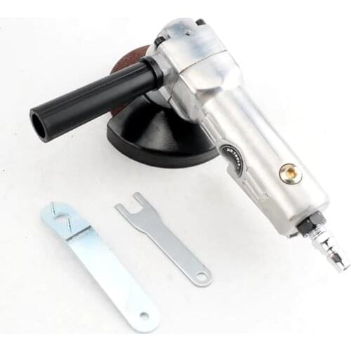 4" Pneumatic Air Angle Sander Angle Grinder Polishing Machine, 5-10mm Air Inlet, 6csfm, 0.8 Mpa, 10000 RPM Polishing Sander