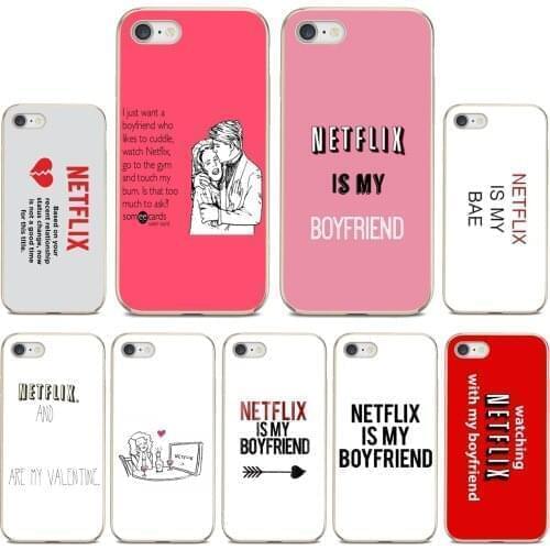 For Samsung Galaxy A12 A31 A41 A51 A71 A20e A21s M30 A10 A30 A40 A50 A60 A70 netflix-is-my-boyfriend-Quote-Poster Silicone Cover