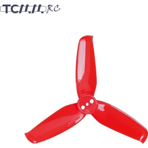 TCMMRC 4 pairs GAMFAN 2540-3 Black/White/Clear Blue Propeller Carbon Blade Rotors Paddle FPV Drones Accessories