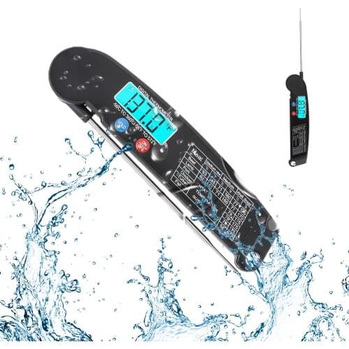 Thermometer Digital Instant Read Meat Thermometer Food Cooking Temperature Tester with Rotatable Probe Backlight for Kitchen Use