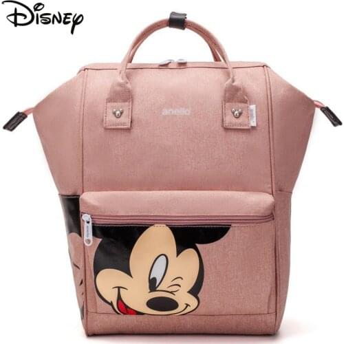 Disney Mickey Diaper Bag Maternity Nappy Waterproof Backpack Large Capacity Nursing Travel Non-slip Oxford Cloth School Bag
