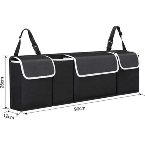 Car Rear Seat Multi Pockets Sundry Storage Bag Vehicle Trunk Accessory Organizer