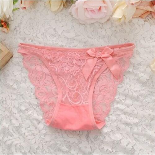 Hot Women Underwear briefs panties Thong Sexy Lace Hollow Out Seamless Traceless Transparent Crotch Of Cotton Womens Panties N9