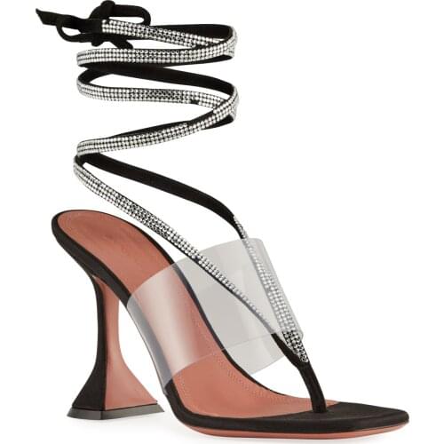 Womens Shoes Zula Crystal Ankle-wrap Evening Sandals Perfect