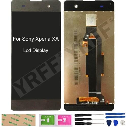 For Sony Xperia XA LCD Display For Sony Xperia XA F3111 F3113 F3115 LCD Touch Screen Digitizer Display Screen Free shipping