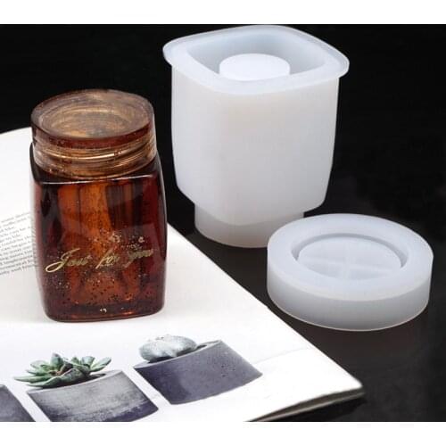 1 set Jewelry holder Crystal Silicone Casting Molds Storage Box Epoxy Resin Mold For DIY Jewelry Making Findings Supplies Kits