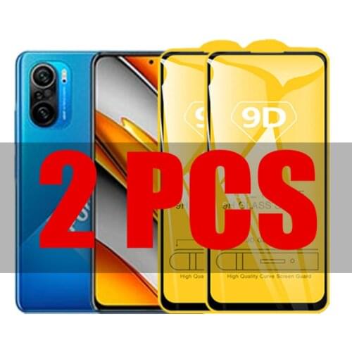 2Pcs 9D Glass For Xiaomi Poco F3 Protective Glass For Xiaomi Poco F3 Glass 6.67 inch Pocophone F3 POCOF3 Screen Protector