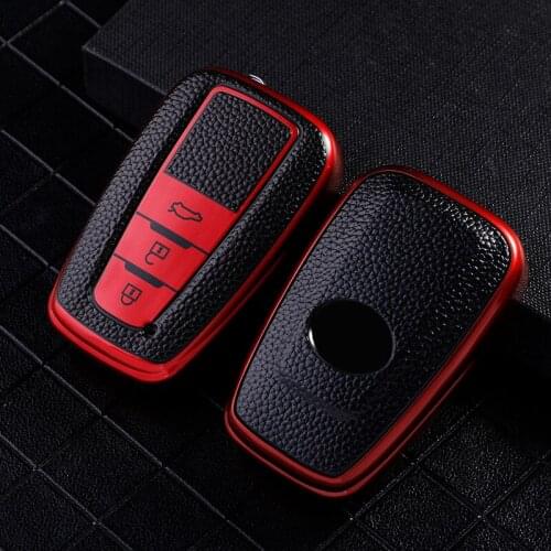 2020 Leather Tpu Case Car Key Cover Accessories Keychain Covers Protect For Toyota Prius Camry Corolla C-HR Chr Rav4 Prado 2018