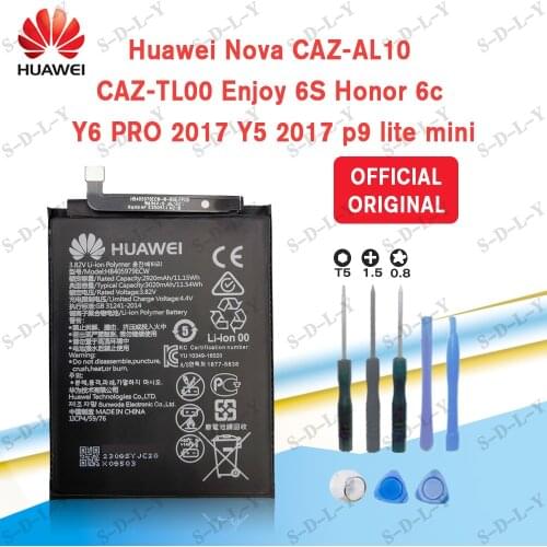 Original 3020mAh HB405979ECW Battery for Huawei Nova CAZ-AL10 TL00 CAN L01 CAN-L02 L12 Enjoy 6S Honor 6C Y5 2017 P9 Lite Mini