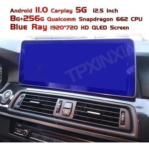 256G+8G 12.3" Android 11 Car Multimedia Player For BMW 5 Series F10 F11 2009-2016 Car Stereo GPS Navigation Auto Radio Head Unit