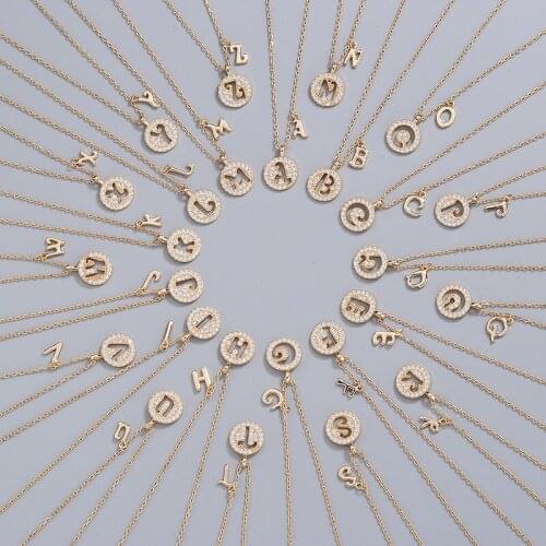 Adjustable Size 925 Sterling Silver Tassel Crystal Letter A-Z Charm Pendant Necklace For Women Clavicle Link Chain dz163