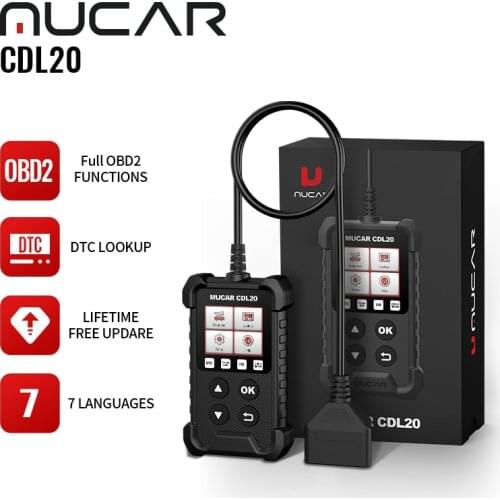 MUCAR CDL20 OBD2 Scanner Auto Check Engine Light Code Reader Car Engine Analyzer Diagnostic Tools Free Shipping New Arrival