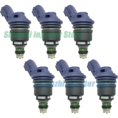 6PCS Fuel Injector Nozzle For Nissan 300ZX Turbo SR20DET 16600-21U01 1660021U01 16600 21U01 16600-67U00 1660067U00