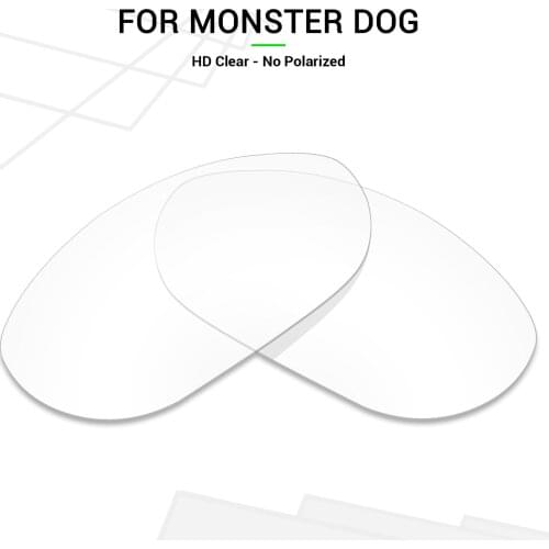 Mryok Replacement Lenses for Oakley Monster Dog Sunglasses HD Clear