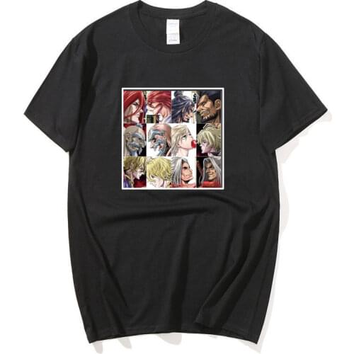 Fresh Summer Autumn Men Anime Record Of Ragnarok Print T-shirts Ventilation Loosen Soft Streetwears Short Sleeve Simplicity