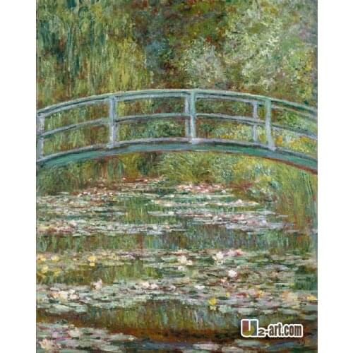 Canvas Prints- Impressionism oil painting claude monet water lily pond 10-gw-1 (16)
