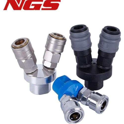 Round Two-way SMV Pneumatic Quick Connect Joint Air Gas Distributor For Air Compressor Pump Three-way SMY Pneumatic Fitting