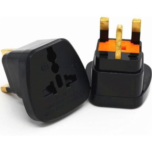 Multifunction 13A 250V CE Copper Universal Fused Adapter German Russia AU EU US to UK travel plug adaptor With Child Protector