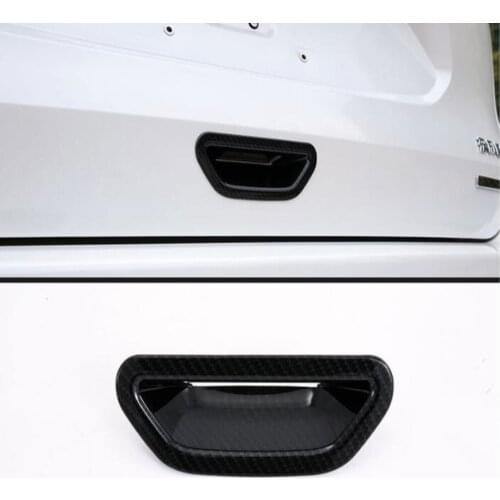 For Nissan X-trail t32 2019 2020 2014-2018 Carbon Fiber Rear Door bowl Tail Door Bowl Trim Cover ABS Chrome Car Accessories