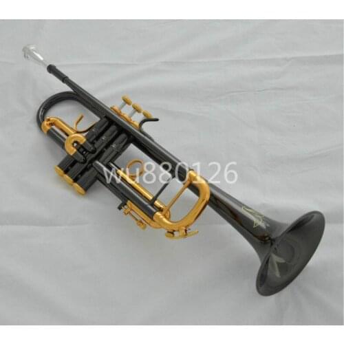New Arrival Bb Tune Trumpet Musical Instrument Brass Black Nickel Gold Plated B Flat Trumpet Horn with Mouthpiece Free Shipping