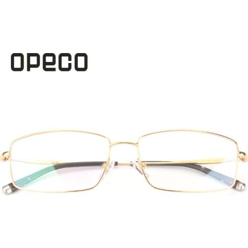 Opeco high quality mens optical glasses pure titanium eyeglasses prescription eyewear Rxable spectacles frames #6638