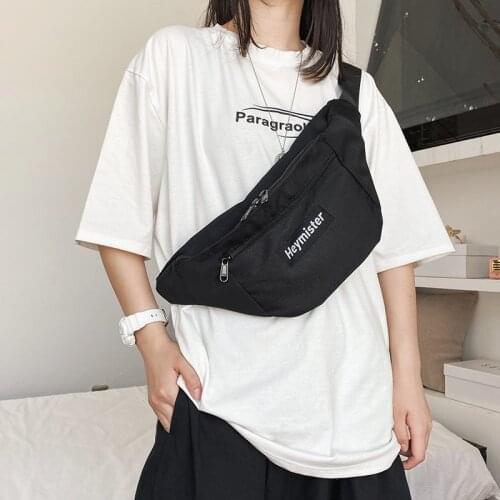 Casual Canvas Bag Men Crossbody Pouch High-Capacity Short Trip Pouch Male Phone Pouch Unisex Chest Bag Men Belt Waist Bags