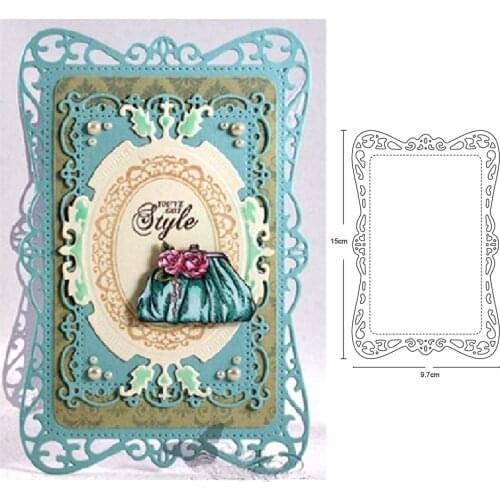 Frame background Metal Cutting Dies new die template for DIY Scrapbooking Photo Album Decor Embossing Paper Card Crafts Die Cut