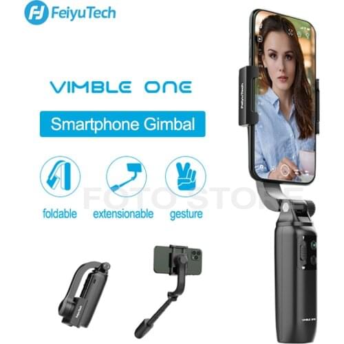 FeiyuTech Vimble ONE Smartphone Gimbal with 18cm Extension Pole VLOG Video Handheld Gimbal Stabilizer for Phones iPhone Samsung