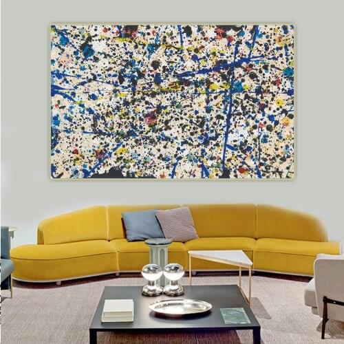 Sam Francis《 Untitled, 1959》Abstract Canvas Oil Painting Artwork Poster Picture Wall Hanging Decor Home Living Room Decoration