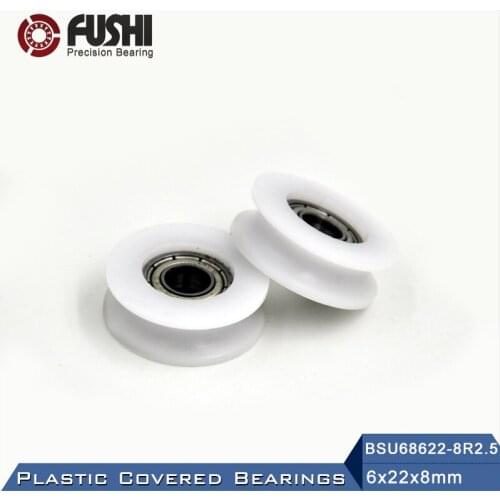 686 ZZ Ball Bearing Covered With POM Plastic 6*22*8 mm ( 2 PCS ) Plastic Pulley Bearings 686 Z 2Z