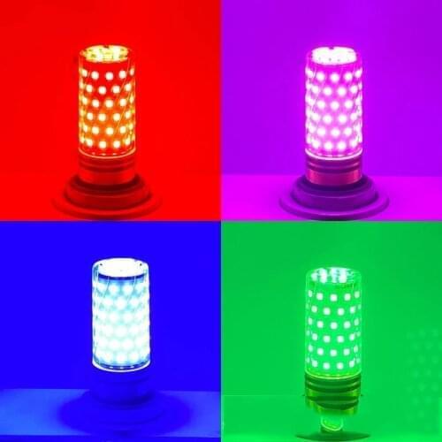 Led Colorful Bulb Red E14 E27 12W 16W LED Candle Light Led Corn Light Purple/Yellow/Red/Blue/Green/Warm White /Cool/White 220v