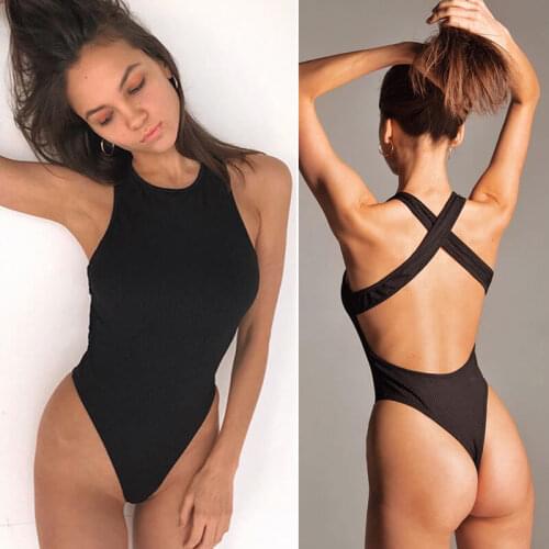 2021 Leotards Sexy Leotards Womens Fashion Leotard Body Basic Tops Sleeveless Summer Leotards Bodysuit women Overalls for women