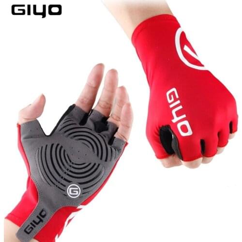 Giyo Cycle Half -finger Gloves Gel Sports Bicycle Race Gloves Bicycle Mtb Road Guantes Glove Cycling Women Mens Mid -term