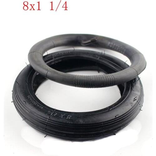 High performance 8 inch tyre 8X1 1/4 Scooter Tire & Inner Tube fit Bent Valve Suits Bike Electric / Gas Scooter Tyre