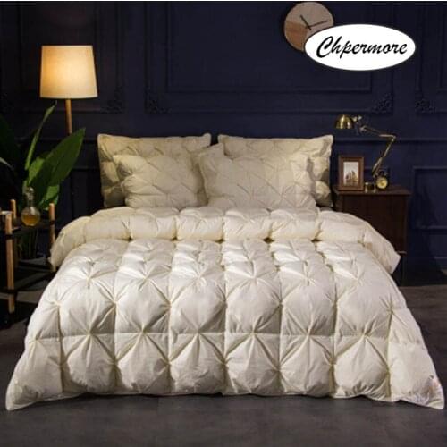High Grade 100 % White Goose/Duck Down Quilt Five Star Hotel Comforters Winter Keep Warm Cotton Cover 100% Duvets